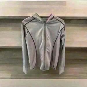 TITLE NINE Women’s Regulator Hoodie Full Zip Two Tone Zipper Lavender Sz S Small